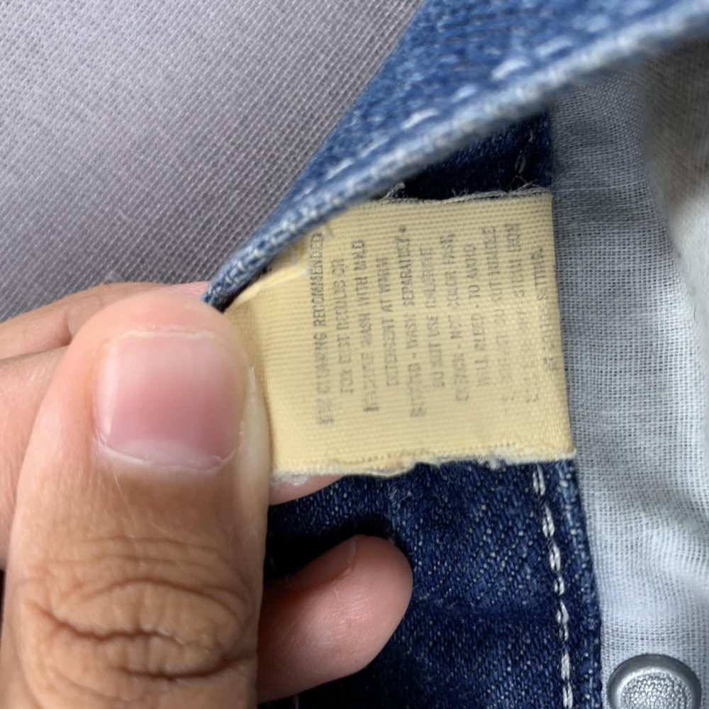 VTG Kenny Rogers Jeans Teen's 15/16 (28x32) Blue Denim Western The Gambler 80s - Picture 11 of 16